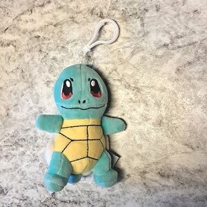 Squirtle plush bag clip